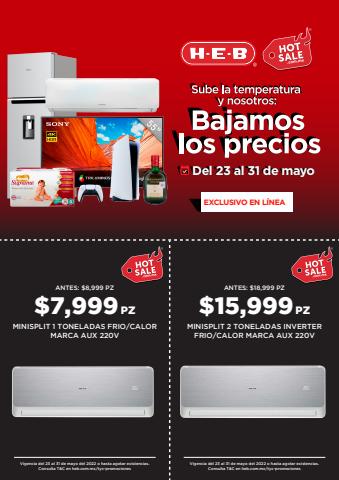 Ofertas de Hiper-Supermercados en Juriquilla | Bajamos los Precios | Aire Acondicionado de HEB | 23/5/2022 - 31/5/2022