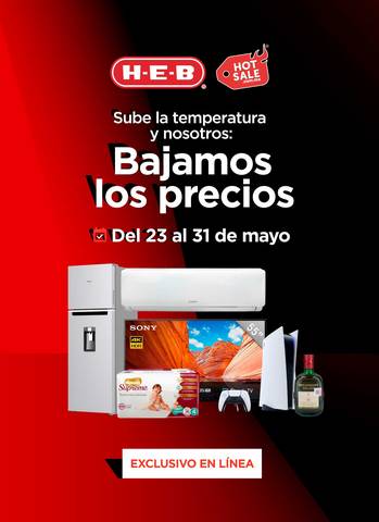 Ofertas de Hiper-Supermercados en Tepatitlán de Morelos | HEB Hot Sale de HEB | 23/5/2022 - 31/5/2022