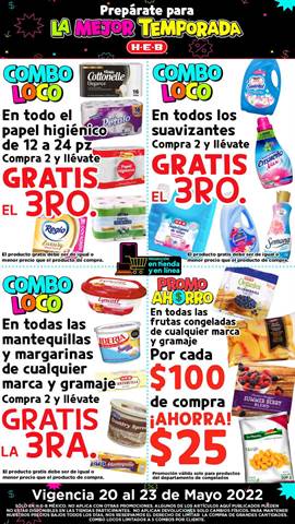 Ofertas de Hiper-Supermercados en Juriquilla | Prepárate para La Mejor Temporada de HEB | 20/5/2022 - 23/5/2022