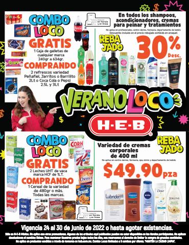 Catálogo HEB en Aguascalientes | Verano Loco | Santa Mónica | 24/6/2022 - 30/6/2022