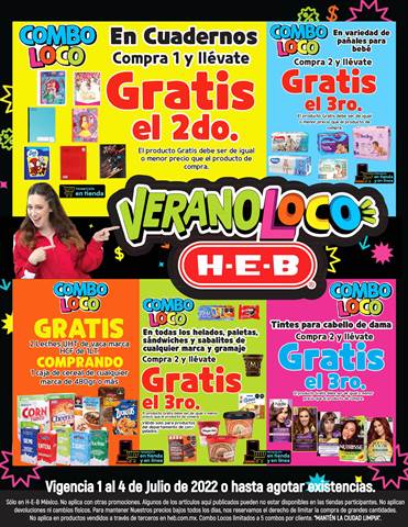 Ofertas de Hiper-Supermercados en Silao | Promoción Verano Loco de HEB | 1/7/2022 - 4/7/2022