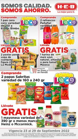 Ofertas de Hiper-Supermercados en García | Somos Calidad. Somos Ahorro H-E-B de HEB | 23/9/2022 - 29/9/2022