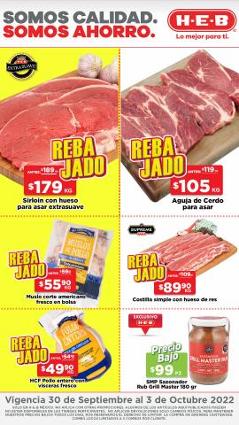 Ofertas de Hiper-Supermercados en Cadereyta Jiménez | Somos Calidad, Somos Ahorro HEB de HEB | 30/9/2022 - 3/10/2022
