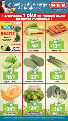 Ofertas de Hiper-Supermercados en Ciudad Benito Juárez | Aprovecha 7 Días de Precios Bajos en Frutas y Verduras | Monterrey de HEB | 6/12/2022 - 12/12/2022