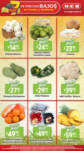 Ofertas de Hiper-Supermercados en El Pueblito | Aprovecha 7 Días de Precios Bajos en Frutas y Verduras | Querétaro de HEB | 7/2/2023 - 13/2/2023