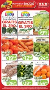 Ofertas de Hiper-Supermercados en Ciudad Benito Juárez | Aprovecha 7 Días de Precios Bajos en Frutas y Verduras de HEB | 28/3/2023 - 3/4/2023
