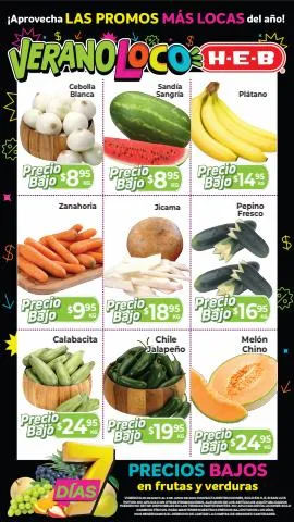 Catálogo HEB en San Luis Potosí | Aprovecha 7 Días de Precios Bajos en Frutas y Verduras | San Luis Potosí | 30/5/2023 - 5/6/2023