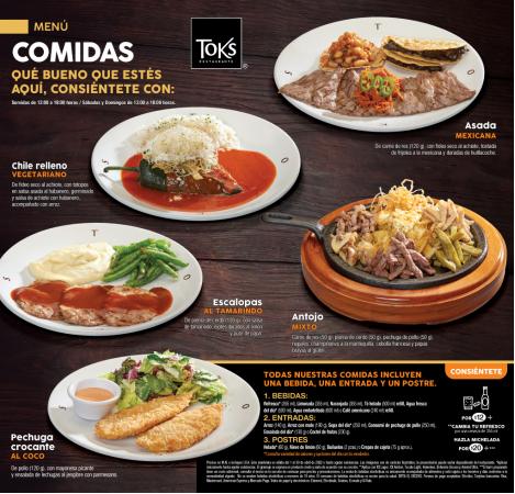 Catálogo Toks Restaurante | Menú | 4/4/2022 - 31/5/2022