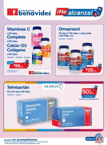 Ofertas de Farmacias y Salud en Monterrey | FARMACIAS BENAVIDES, ¡ME ALCANZA! de Farmacias Benavides | 12/5/2022 - 31/5/2022