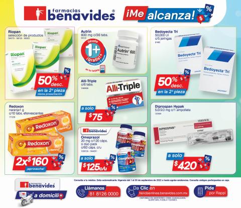 Ofertas de Farmacias y Salud en Naucalpan (México) | Folleto Septiembre de Farmacias Benavides | 1/9/2022 - 30/9/2022