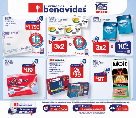 Ofertas de Farmacias y Salud en Tonalá (Jalisco) | Catalogo Noviembre de Farmacias Benavides | 1/11/2022 - 30/11/2022