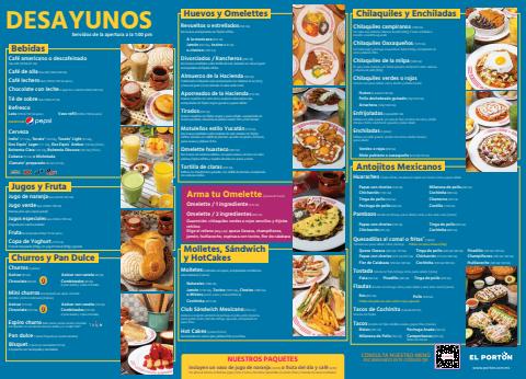 Ofertas de Restaurantes en Playa del Carmen | Menu de El Portón | 10/5/2022 - 31/5/2022