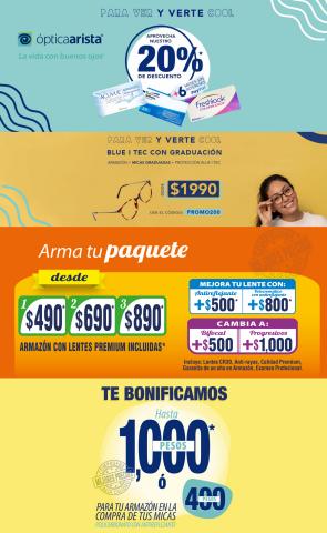 Ofertas de Ópticas en Cuauhtémoc (CDMX) | Ofertas Increíbles de Ópticas Arista | 9/6/2022 - 30/6/2022