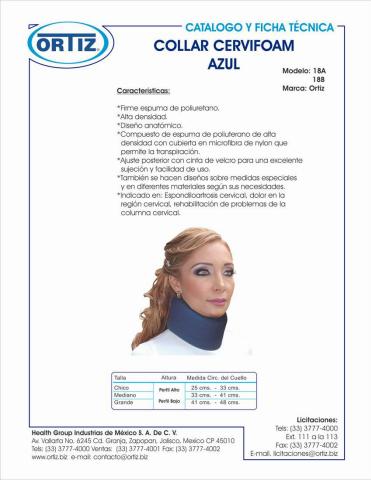 Catálogo Productos médicos Ortiz | Catálogo Región Cervical | 12/4/2022 - 27/5/2022
