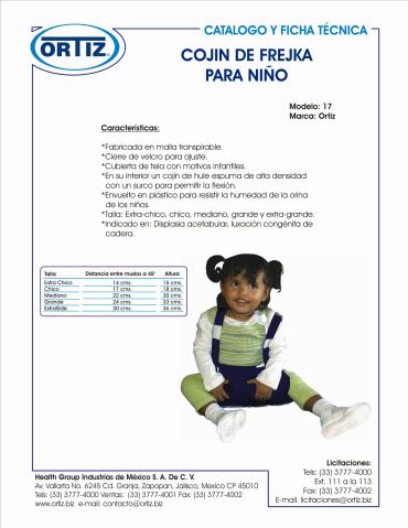Catálogo Productos médicos Ortiz | Región Pediatríca en Infantil | 29/8/2022 - 28/11/2022