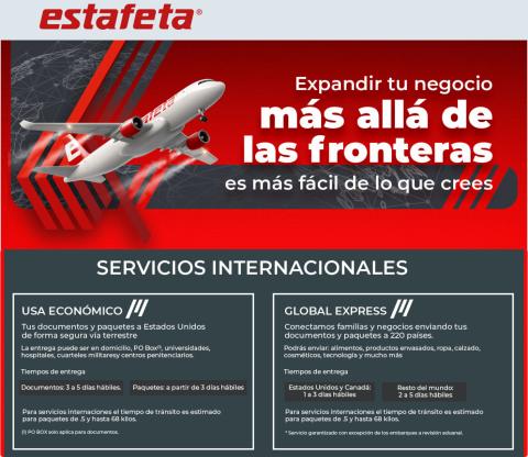 Ofertas de Bancos y Servicios en Chihuahua | Ofertas Increíbles de Estafeta | 5/4/2022 - 31/7/2022