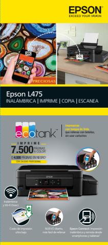 Ofertas de Electrónica y Tecnología en Matehuala | L475 de Epson | 25/4/2022 - 30/9/2022