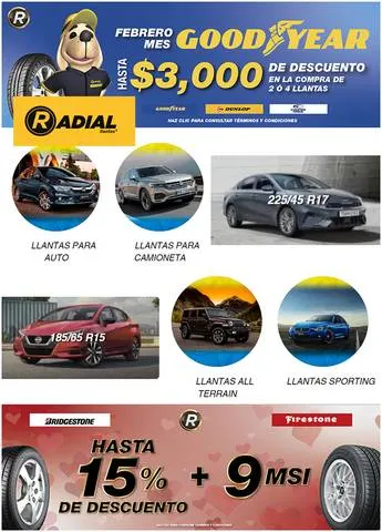 Catálogo Radial Llantas en Ciudad de México | Outlet Radial Llantas | 27/5/2023 - 11/6/2023