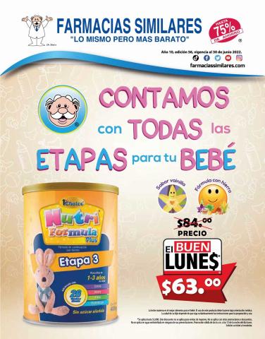 Catálogo Farmacias Similares en Guadalajara | Etapas para tu bebé | 2/5/2022 - 30/6/2022