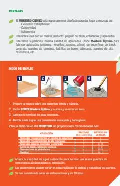 Catálogo Construrama en Guadalajara | MORTERO OPTIMO | 22/5/2023 - 21/8/2023