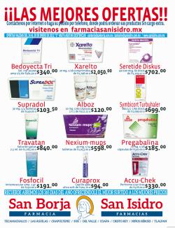 Catálogo Farmacias San Isidro y San Borja ( Publicado hoy)
