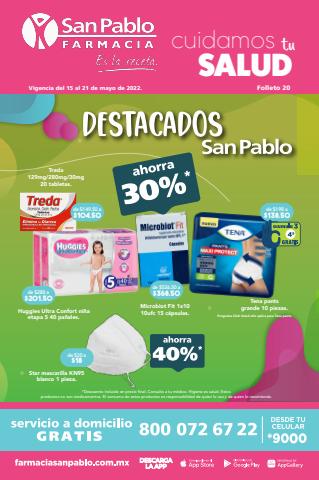 Catálogo Farmacia San Pablo en Tláhuac | CUIDAMOS TU SALUD | 15/5/2022 - 21/5/2022