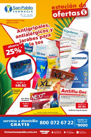 Ofertas de Farmacias y Salud en Azcapotzalco | ESTACIÓN DE OFERTAS  de Farmacia San Pablo | 7/8/2022 - 13/8/2022