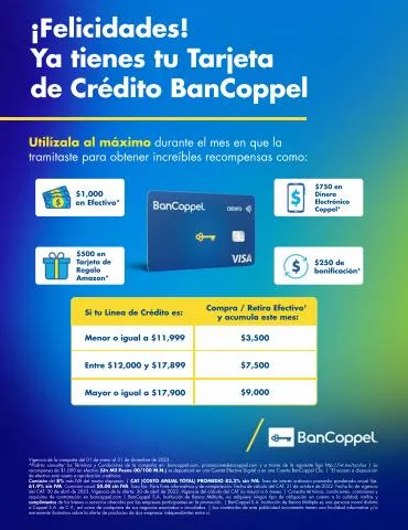 Catálogo Bancoppel en Naucalpan (México) | ¡Felicidades! Ya tienes tu Tarjeta de Crédito BanCoppel | 16/3/2023 - 31/12/2023