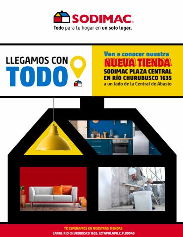 Ofertas de Hogar y Muebles en Iztacalco |  LLEGAMOS CON TODO | PLAZA CENTRAL de Sodimac Homecenter | 16/6/2022 - 14/7/2022