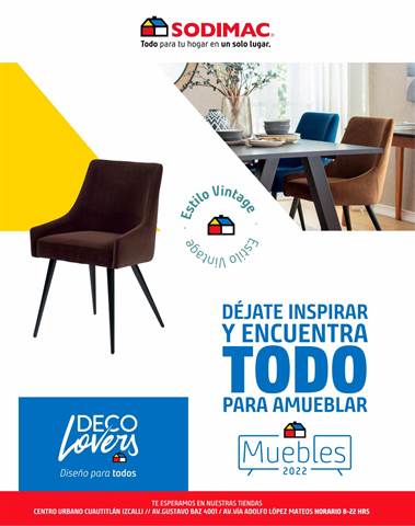 Catálogo Sodimac Homecenter en Benito Juárez (CDMX) | DÉJATE INSPIRAR Y ENCUENTRA TODO PARA AMUEBLAR  | 29/7/2022 - 26/8/2022