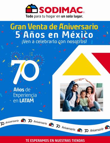 Catálogo Sodimac Homecenter en Ciudad de México | GRAN VENTA DE ANIVERSARIO | PLAZA CENTRAL  | 26/8/2022 - 7/10/2022