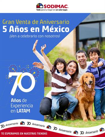 Catálogo Sodimac Homecenter en Xochimilco | GRAN VENTA DE ANIVERSARIO 2 | PLAZA CENTRAL | 9/9/2022 - 7/10/2022