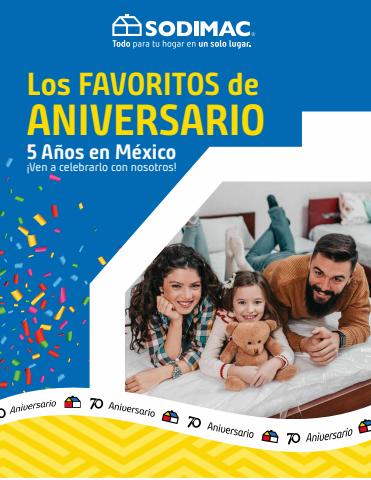 Catálogo Sodimac Homecenter en Xochimilco | LOS FAVORITOS DE ANIVERSARIO | PLAZA CENTRAL | 26/9/2022 - 7/10/2022