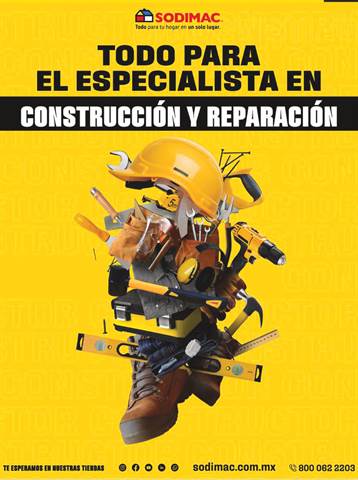 Ofertas de Tiendas Departamentales en Ciudad de México |  ESPECIAL ARQUITECTURA | PLAZA CENTRAL de Sodimac Constructor | 30/9/2022 - 28/10/2022
