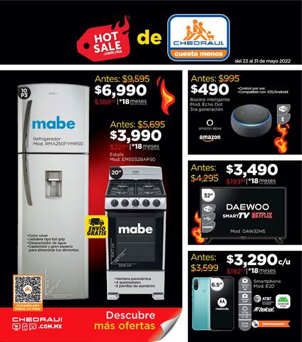 Ofertas de Electrónica y Tecnología en Sahuayo de Morelos | HOT SALE DE CHEDRAUI de Chedraui | 23/5/2022 - 31/5/2022