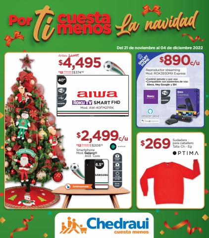 Ofertas de Tiendas Departamentales en Los Reyes Acaquilpan | POR TI CUESTA MENOS LA NAVIDAD de Chedraui | 24/11/2022 - 4/12/2022