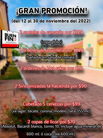 Ofertas de Autos, Motos y Repuestos en Santa Catarina (Nuevo León) | Ofertas Motel la Hacienda Buen Fin de El Buen Fin Tiendas Locales | 15/11/2022 - 30/11/2022