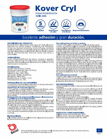 Catálogo Berel en Guadalajara | Impermeabilizantes  | 28/3/2022 - 27/6/2022