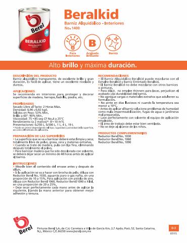 Catálogo Berel | Barnices  | 13/1/2023 - 12/4/2023
