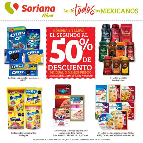 Ofertas de Hiper-Supermercados en Hermosillo | Catálogo Soriana Híper de Soriana Híper | 20/5/2022 - 23/5/2022