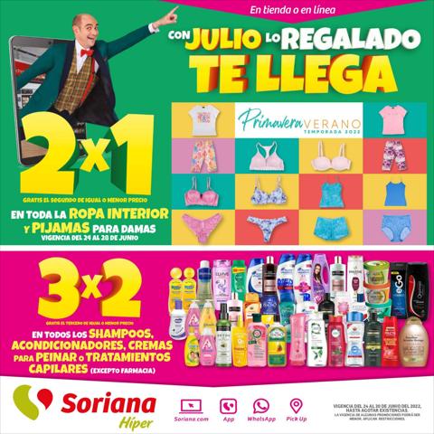 Ofertas de Hiper-Supermercados en Ciudad Juárez | Catálogo Soriana Híper de Soriana Híper | 24/6/2022 - 30/6/2022