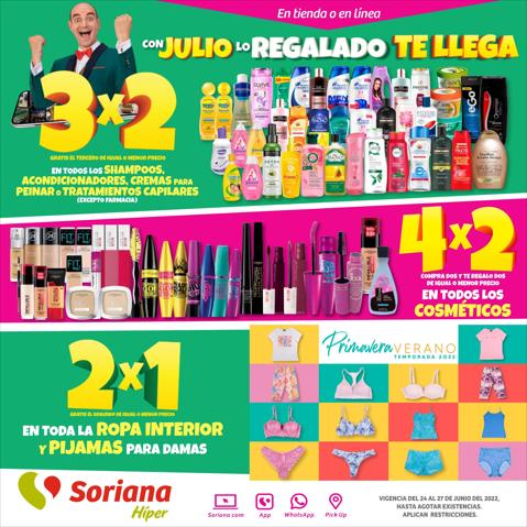 Ofertas de Hiper-Supermercados en Culiacán Rosales | Catálogo Soriana Híper de Soriana Híper | 24/6/2022 - 27/6/2022