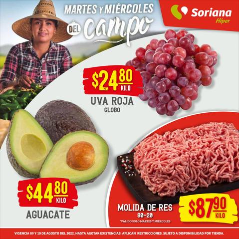 Ofertas de Hiper-Supermercados en Ensenada (Baja California) | Catálogo Soriana Híper de Soriana Híper | 9/8/2022 - 10/8/2022