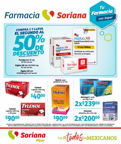 Catálogo Soriana Híper en Zapopan | Farmacia Octubre Híper | 6/10/2022 - 31/10/2022