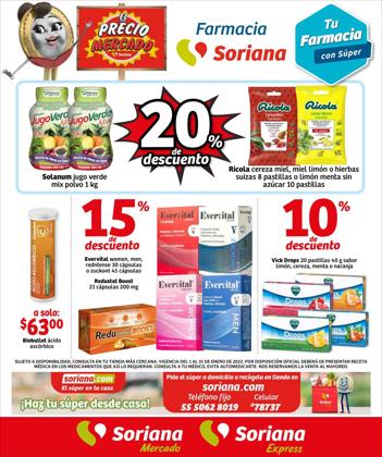Ofertas de Hiper-Supermercados en el catálogo de Soriana Mercado ( 5 días más)