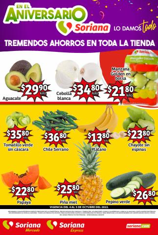 Ofertas de Hiper-Supermercados en Ciudad Obregón | Frescura de Mercado Frontera Noreste de Soriana Mercado | 5/10/2022 - 5/10/2022