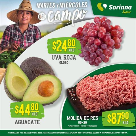 Ofertas de Hiper-Supermercados en Ensenada (Baja California) | Catálogo Soriana Súper de Soriana Súper | 9/8/2022 - 10/8/2022