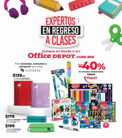 Ofertas de Librerías y Papelerías en Cuajimalpa de Morelos | EXPERTOS EN REGRESO A CLASES de Office Depot | 1/8/2022 - 31/8/2022