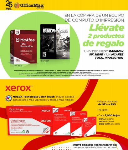 Catálogo OfficeMax en Santiago de Querétaro | Venta de Aniversario | 3/6/2022 - 25/6/2022