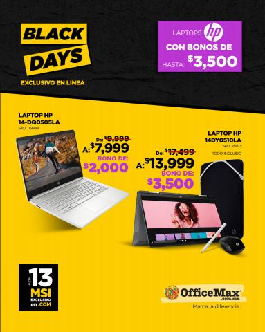 Catálogo OfficeMax en Tijuana | Ofertas Office Max Black Friday | 25/11/2022 - 28/11/2022
